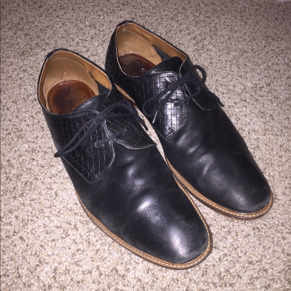 Aldo Men’s Leather Dress Shoes 11 Black
